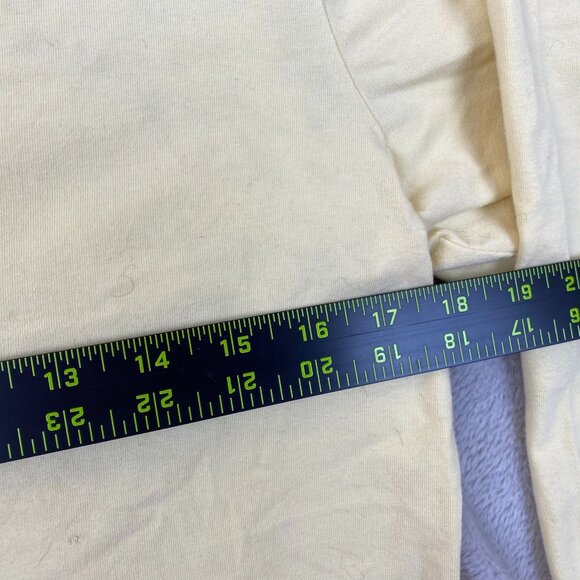 Woolrich Womens T-Shirt Medium Split Neck 3/4 Sleeve Pullover Casual Top Yellow - Picture 4 of 9